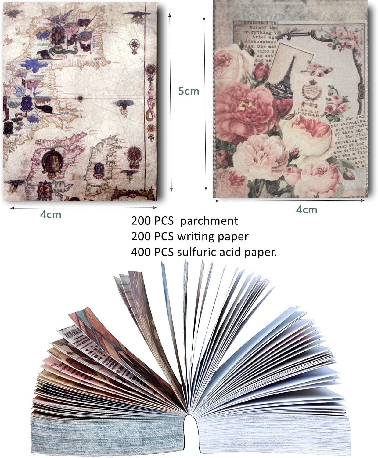 HASTHIP Vintage DIY Scrapbooking Paper 800 Sheets Decorative Paper Collection for Art Craft DIY Album Sticker Vintage Journal Stickers Journaling Bullet Notebook Sticker HASTHIP Vintage DIY Scrapbooking Paper 800 Sheets Decorative Paper Collection for Art Craft DIY Album Sticker Vintage Journal Stickers Journaling Bullet Notebook Sticker